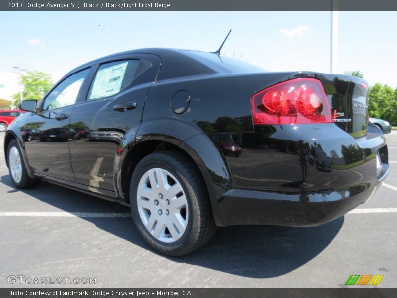 Black / Black/Light Frost Beige 2013 Dodge Avenger SE