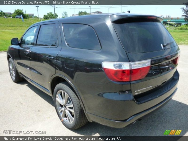 Brilliant Black Crystal Pearl / Black 2013 Dodge Durango Rallye AWD