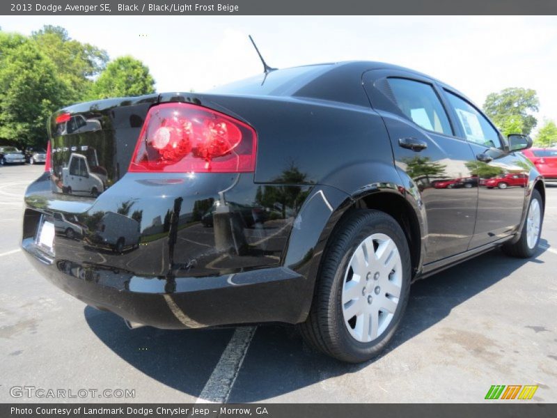 Black / Black/Light Frost Beige 2013 Dodge Avenger SE