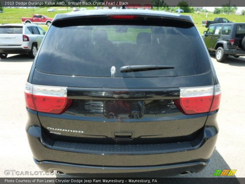 Brilliant Black Crystal Pearl / Black 2013 Dodge Durango Rallye AWD