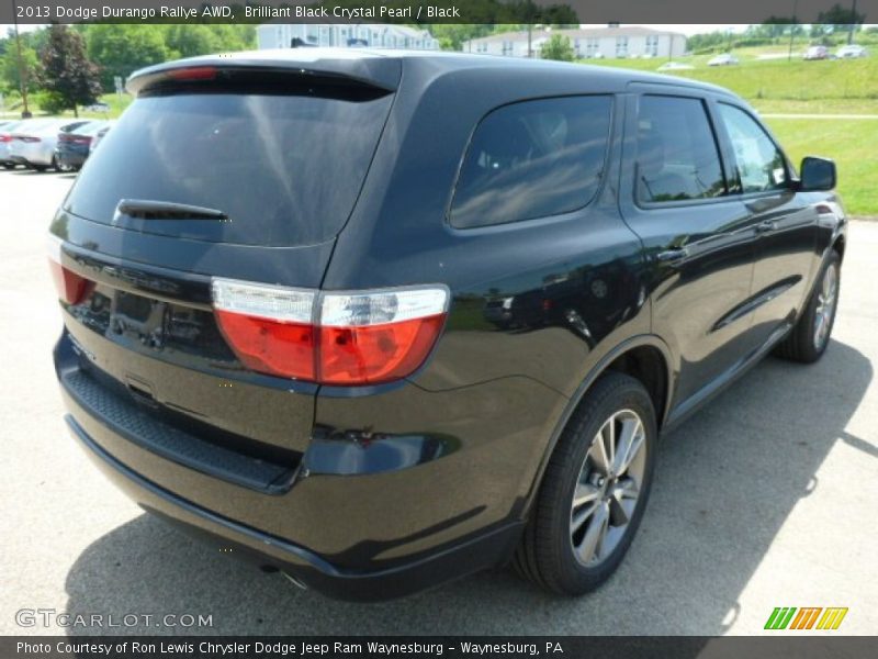 Brilliant Black Crystal Pearl / Black 2013 Dodge Durango Rallye AWD