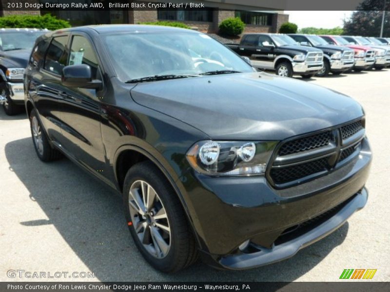 Brilliant Black Crystal Pearl / Black 2013 Dodge Durango Rallye AWD