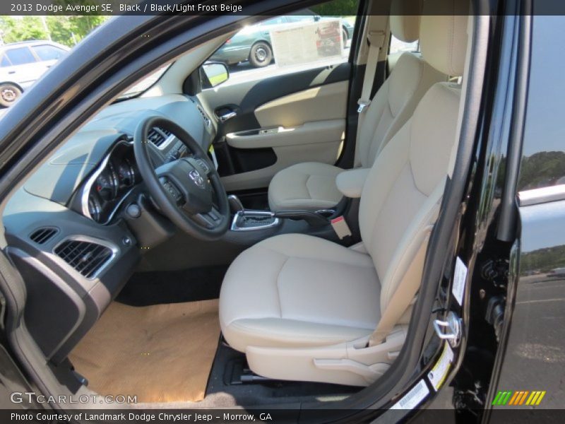Black / Black/Light Frost Beige 2013 Dodge Avenger SE