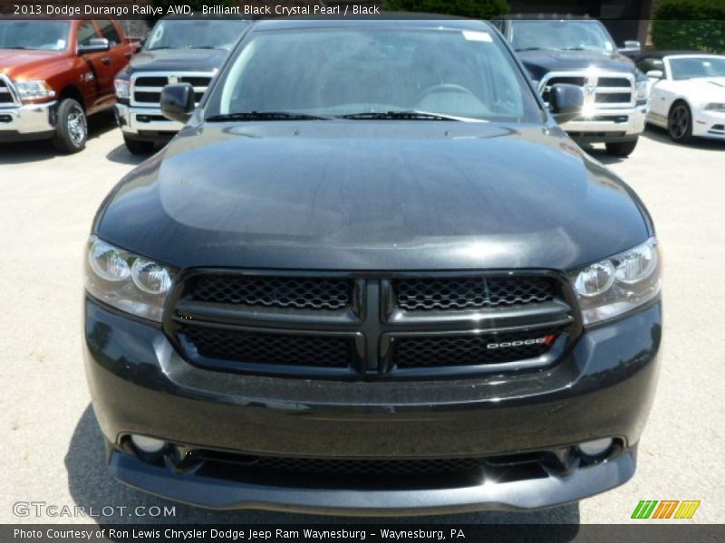 Brilliant Black Crystal Pearl / Black 2013 Dodge Durango Rallye AWD