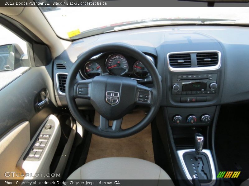 Black / Black/Light Frost Beige 2013 Dodge Avenger SE