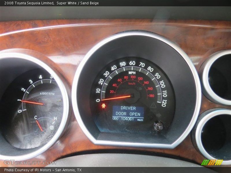 Super White / Sand Beige 2008 Toyota Sequoia Limited