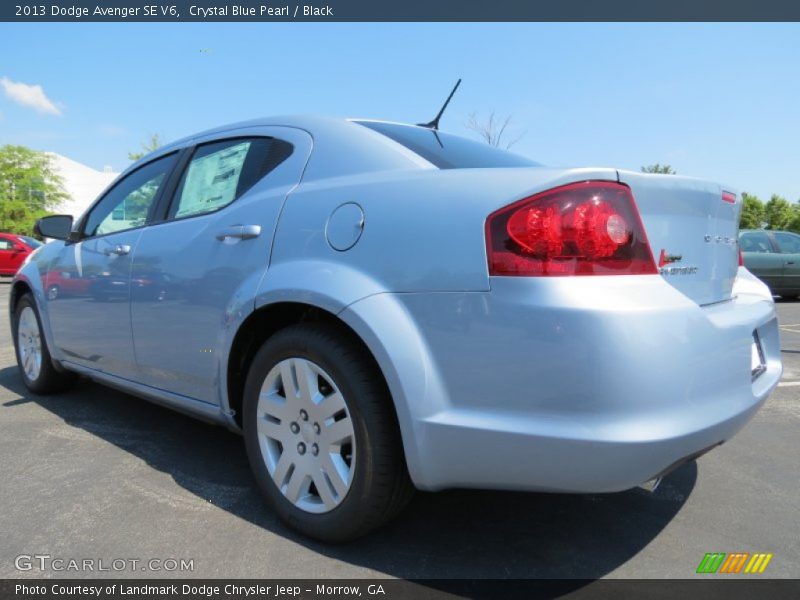 Crystal Blue Pearl / Black 2013 Dodge Avenger SE V6