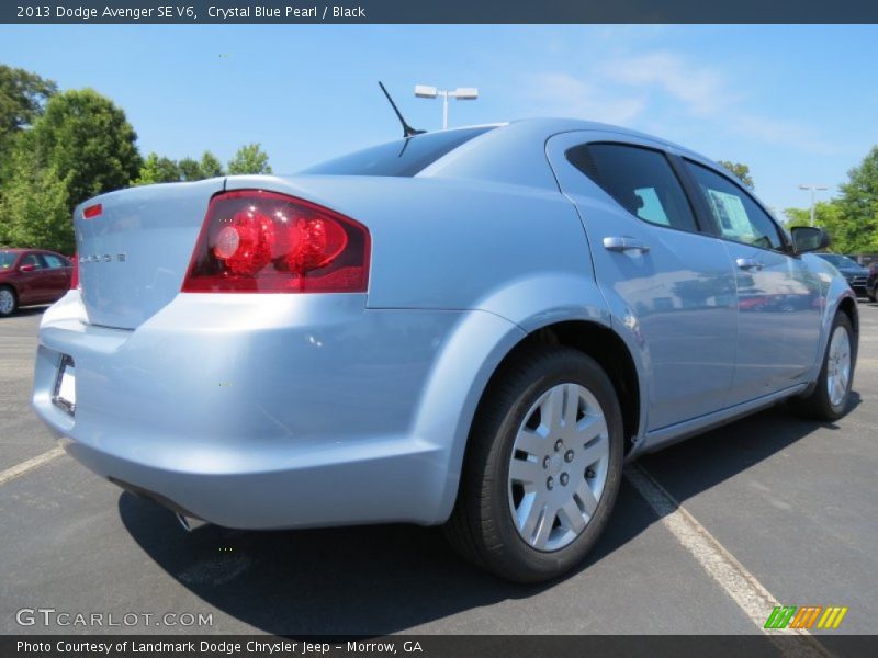 Crystal Blue Pearl / Black 2013 Dodge Avenger SE V6