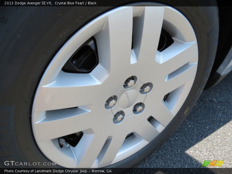 Crystal Blue Pearl / Black 2013 Dodge Avenger SE V6