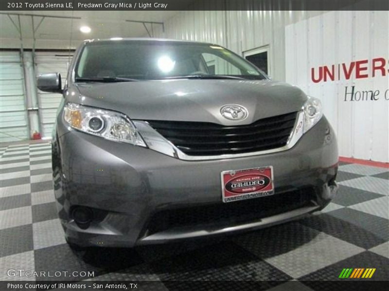 Predawn Gray Mica / Light Gray 2012 Toyota Sienna LE