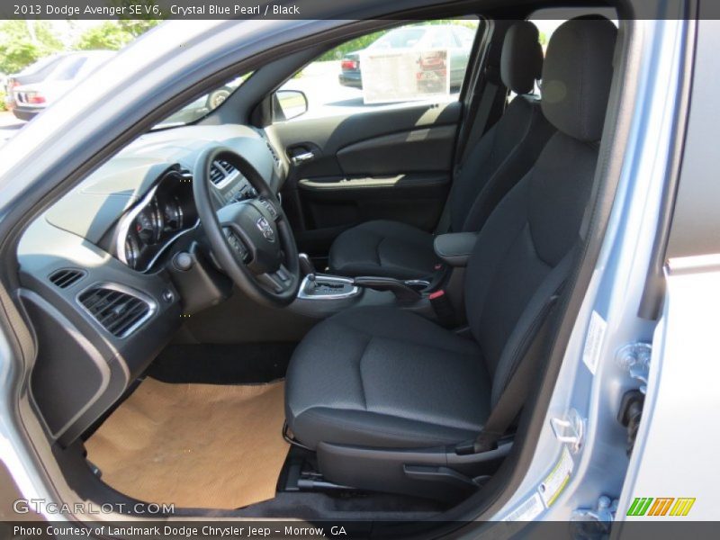 Crystal Blue Pearl / Black 2013 Dodge Avenger SE V6