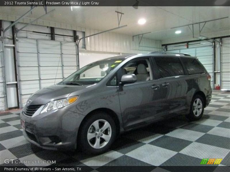 Predawn Gray Mica / Light Gray 2012 Toyota Sienna LE