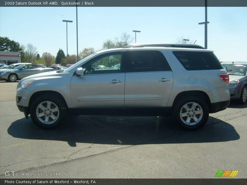 Quicksilver / Black 2009 Saturn Outlook XR AWD
