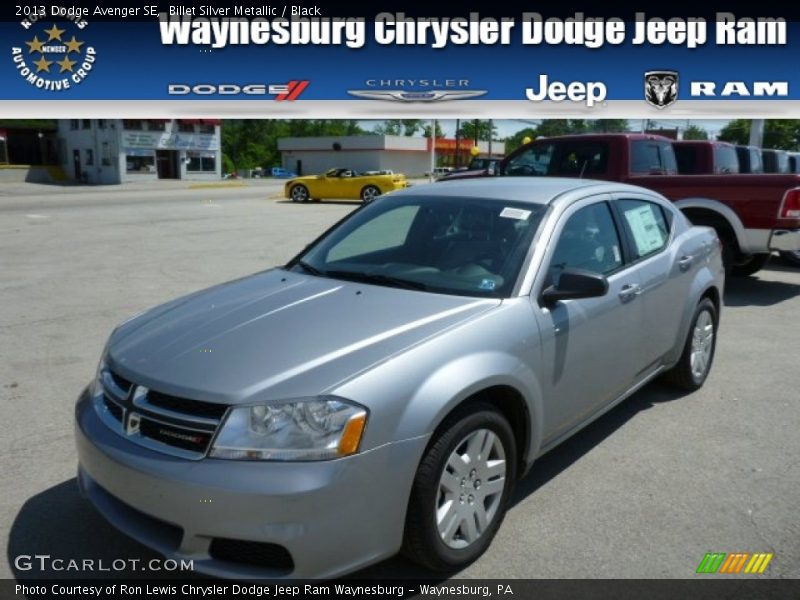 Billet Silver Metallic / Black 2013 Dodge Avenger SE