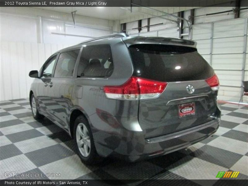 Predawn Gray Mica / Light Gray 2012 Toyota Sienna LE