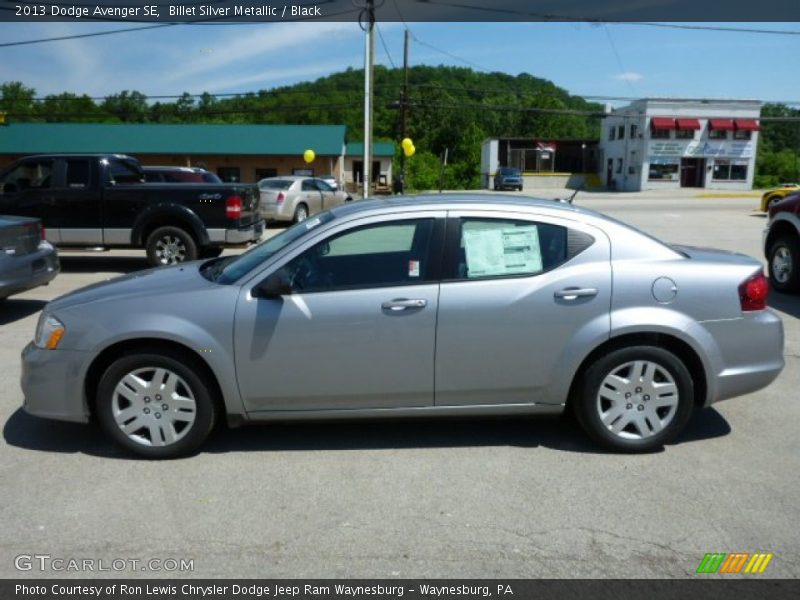 Billet Silver Metallic / Black 2013 Dodge Avenger SE