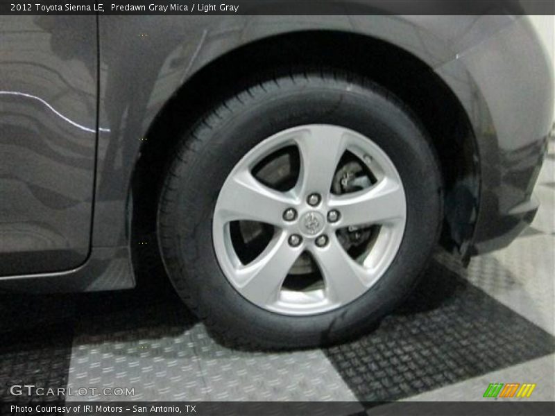 Predawn Gray Mica / Light Gray 2012 Toyota Sienna LE