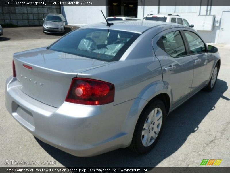 Billet Silver Metallic / Black 2013 Dodge Avenger SE