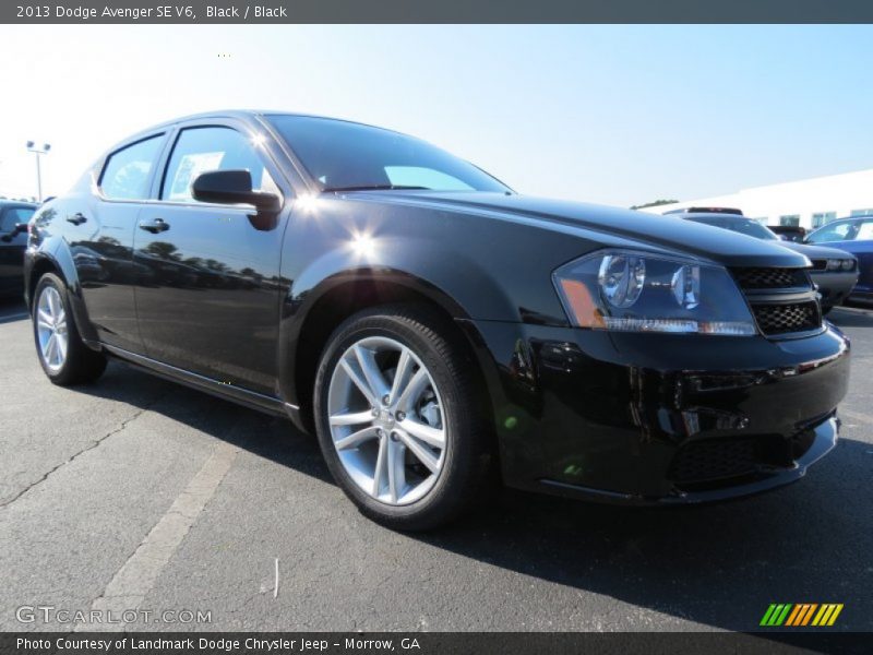 Black / Black 2013 Dodge Avenger SE V6