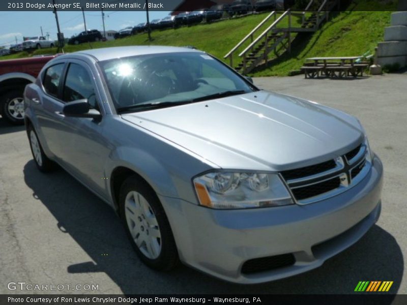 Billet Silver Metallic / Black 2013 Dodge Avenger SE