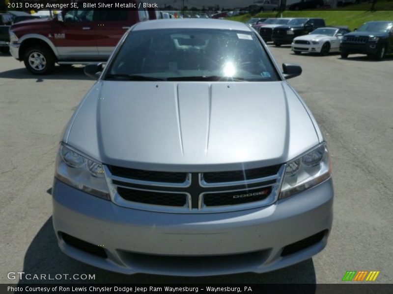 Billet Silver Metallic / Black 2013 Dodge Avenger SE
