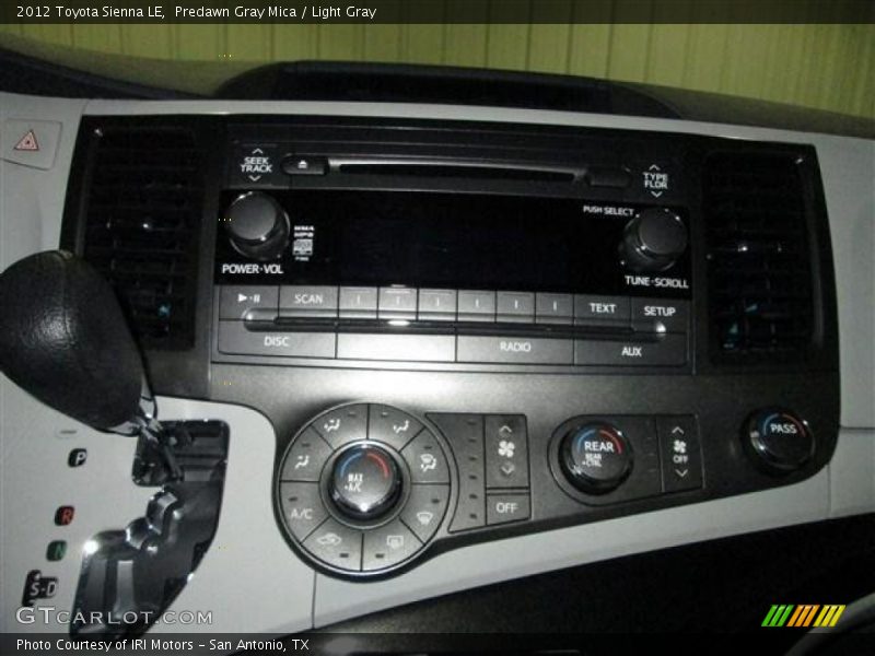 Predawn Gray Mica / Light Gray 2012 Toyota Sienna LE