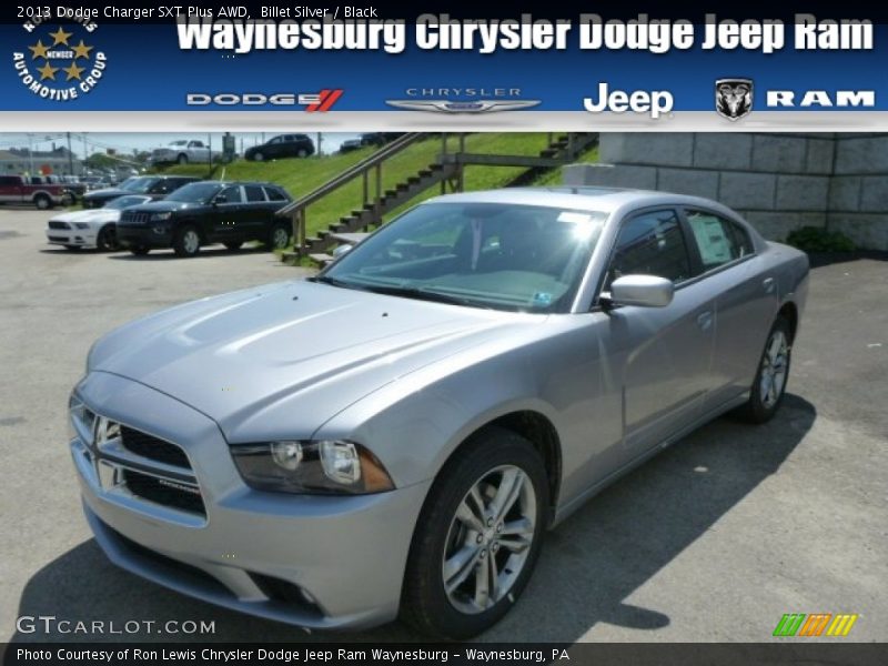 Billet Silver / Black 2013 Dodge Charger SXT Plus AWD