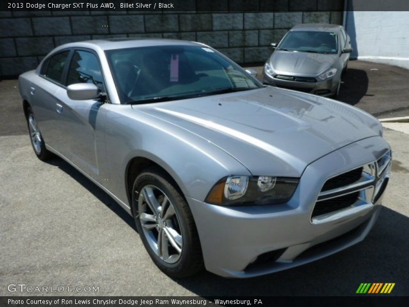 Billet Silver / Black 2013 Dodge Charger SXT Plus AWD