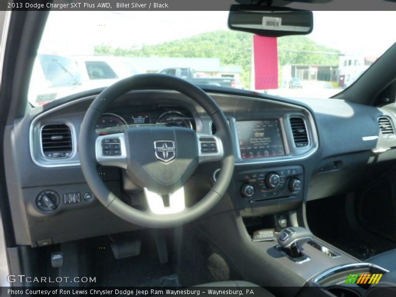 Billet Silver / Black 2013 Dodge Charger SXT Plus AWD