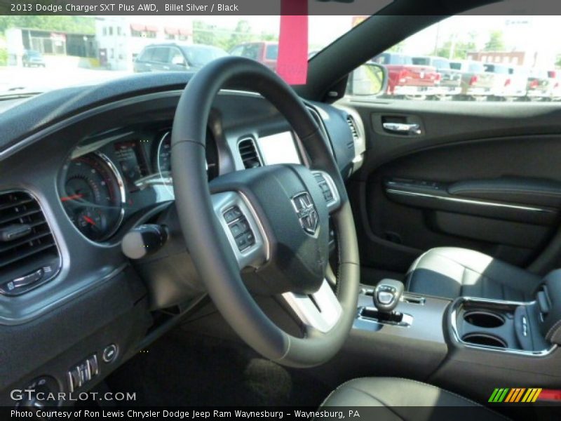 Billet Silver / Black 2013 Dodge Charger SXT Plus AWD