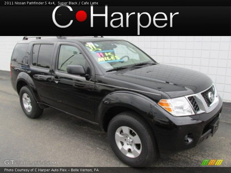 Super Black / Cafe Latte 2011 Nissan Pathfinder S 4x4