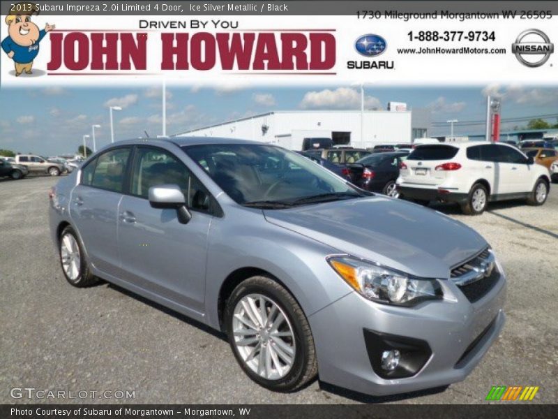 Ice Silver Metallic / Black 2013 Subaru Impreza 2.0i Limited 4 Door
