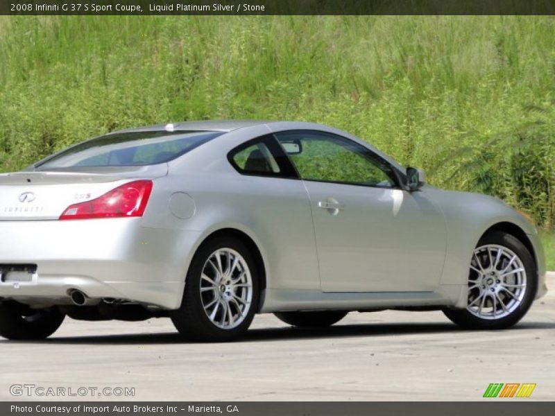 Liquid Platinum Silver / Stone 2008 Infiniti G 37 S Sport Coupe