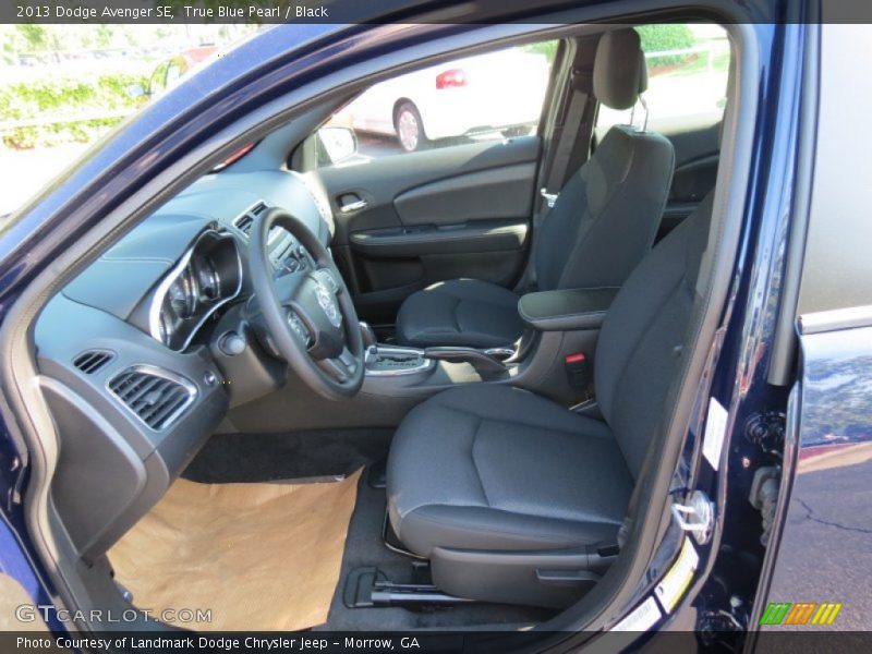 True Blue Pearl / Black 2013 Dodge Avenger SE