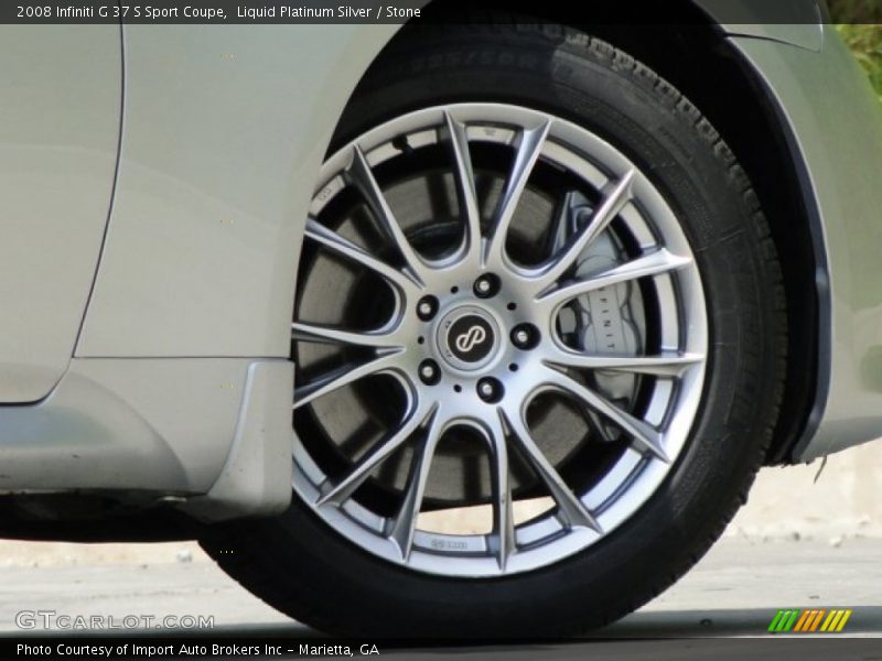 Liquid Platinum Silver / Stone 2008 Infiniti G 37 S Sport Coupe