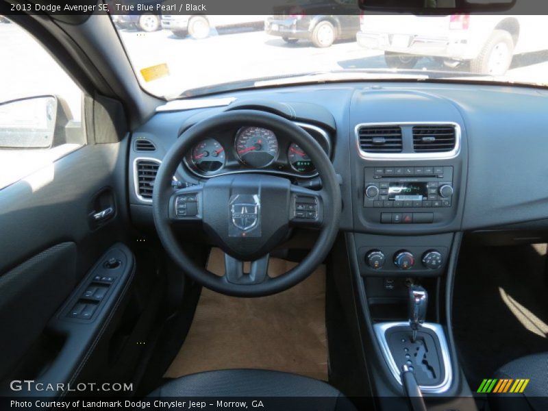 True Blue Pearl / Black 2013 Dodge Avenger SE