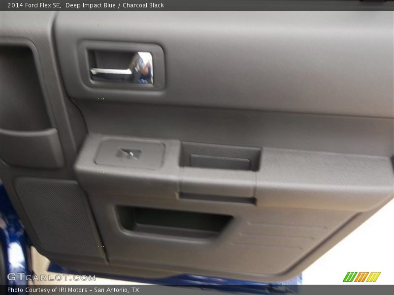 Deep Impact Blue / Charcoal Black 2014 Ford Flex SE