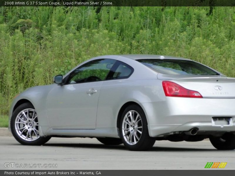 Liquid Platinum Silver / Stone 2008 Infiniti G 37 S Sport Coupe
