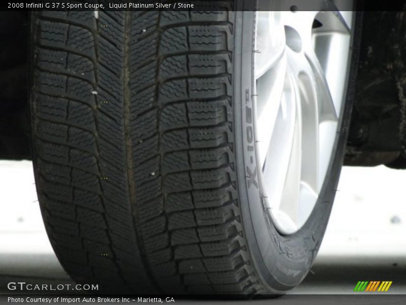 Liquid Platinum Silver / Stone 2008 Infiniti G 37 S Sport Coupe