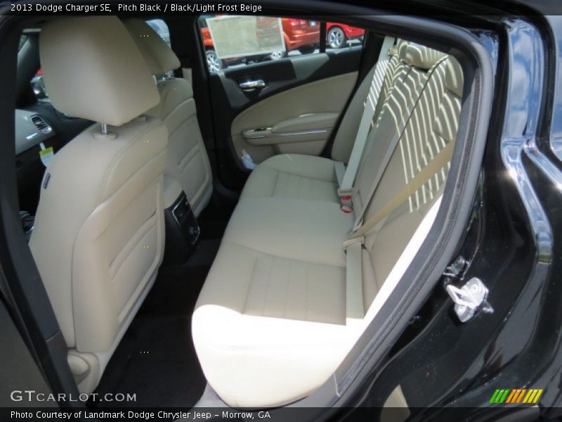 Pitch Black / Black/Light Frost Beige 2013 Dodge Charger SE