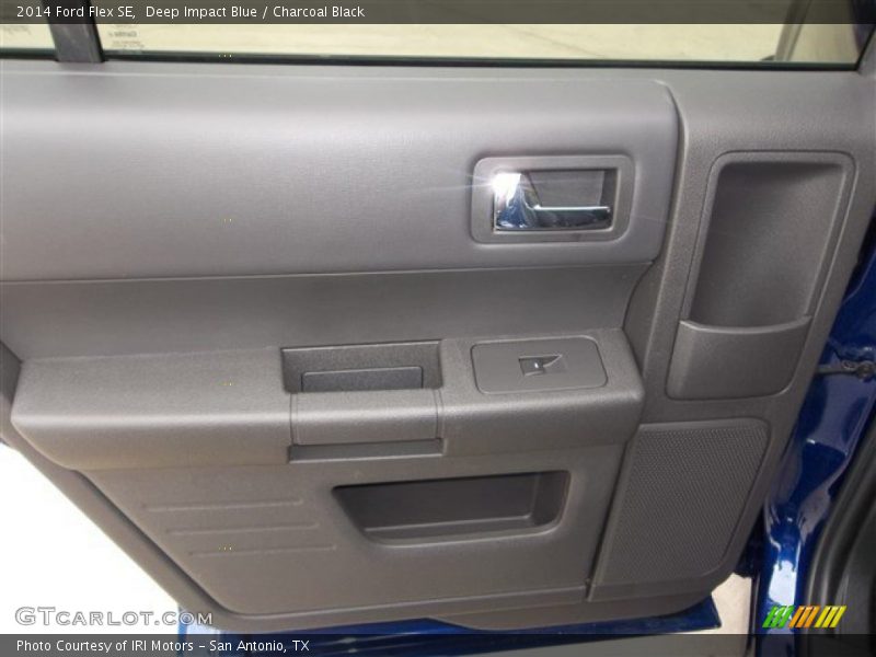 Deep Impact Blue / Charcoal Black 2014 Ford Flex SE