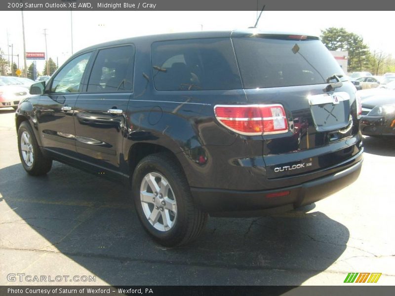 Midnight Blue / Gray 2009 Saturn Outlook XE AWD