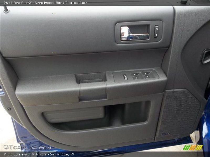 Deep Impact Blue / Charcoal Black 2014 Ford Flex SE