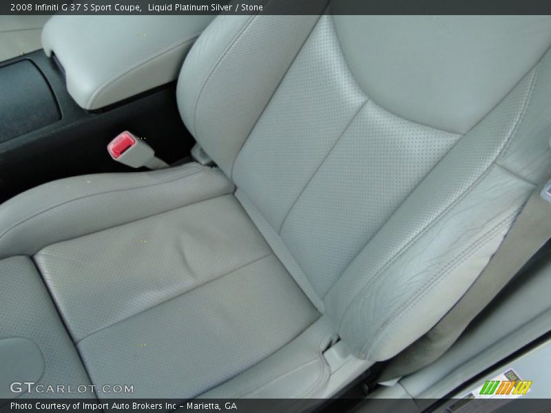 Liquid Platinum Silver / Stone 2008 Infiniti G 37 S Sport Coupe