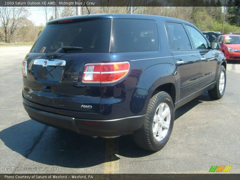 Midnight Blue / Gray 2009 Saturn Outlook XE AWD