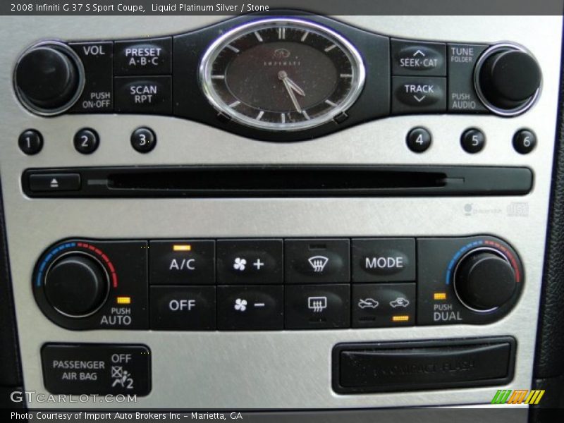 Liquid Platinum Silver / Stone 2008 Infiniti G 37 S Sport Coupe