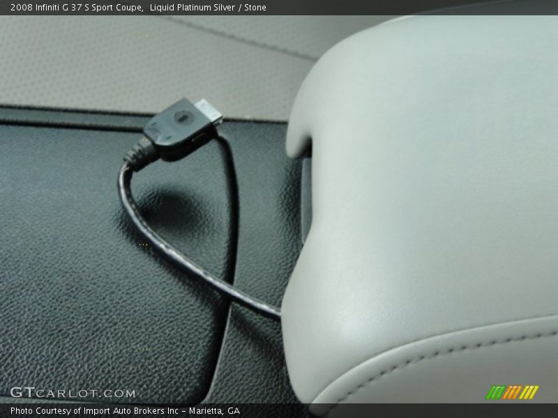 Liquid Platinum Silver / Stone 2008 Infiniti G 37 S Sport Coupe