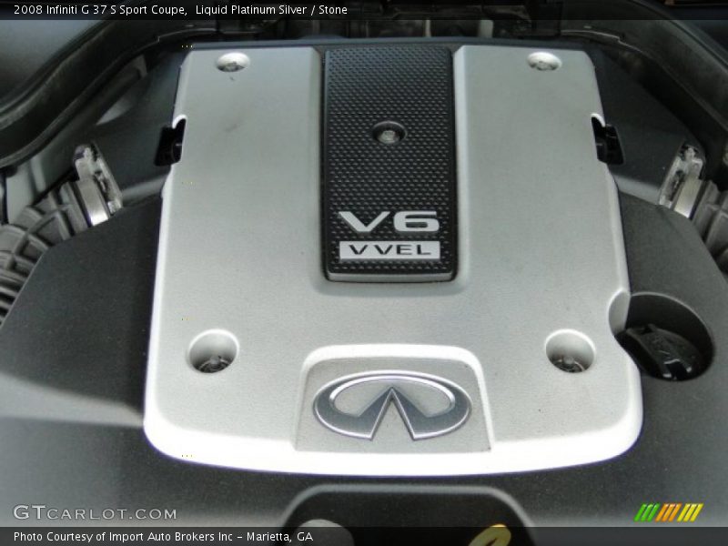 Liquid Platinum Silver / Stone 2008 Infiniti G 37 S Sport Coupe
