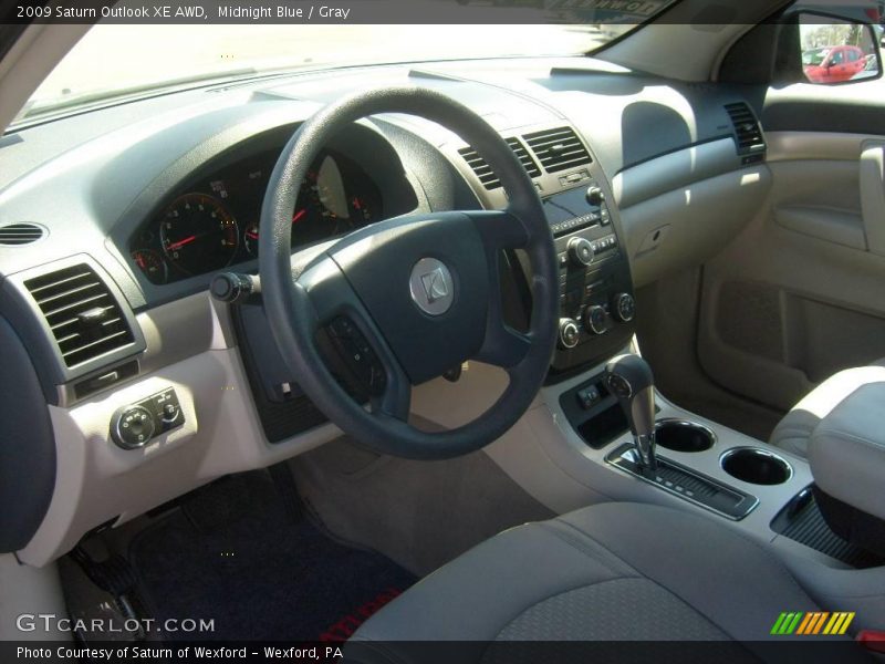 Midnight Blue / Gray 2009 Saturn Outlook XE AWD