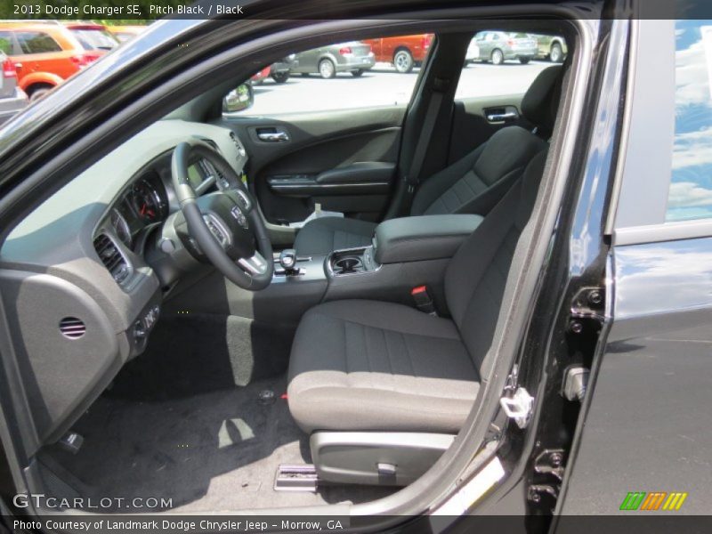 Pitch Black / Black 2013 Dodge Charger SE